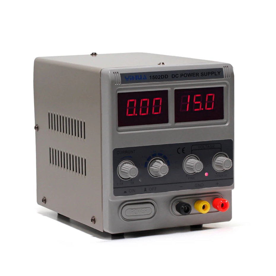 YIHUA 1502DD DC источник питания лабораторный Регулируемый цифровой для ремонта телефона 15 в 2A переключение регулятора напряжения DC источник питания