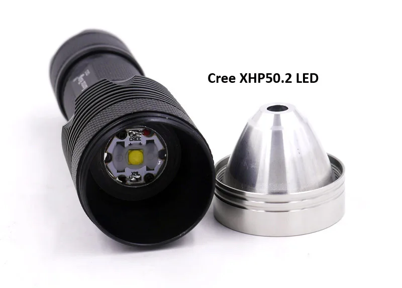 Головка из нержавеющей стали C8.2 Cree XHP50.2 2600 люмен 5 Режим светодиодный тактический фонарь для кемпинга(1x18650 или 1x26650