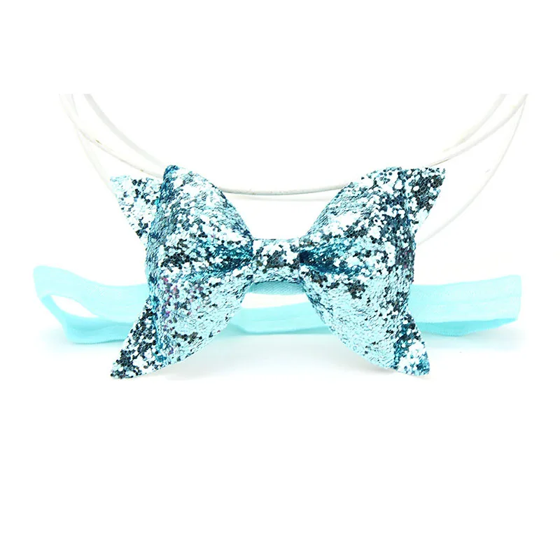 style1 light blue Милые детские аксессуары для волос, Товары для новорожденных для маленьких девочек банты, повязки на голову с эластичной резинкой и бантом для детей ясельного возраста повязка на голову, повязка на голову для девочки чалма - Цвет: style1 light blue