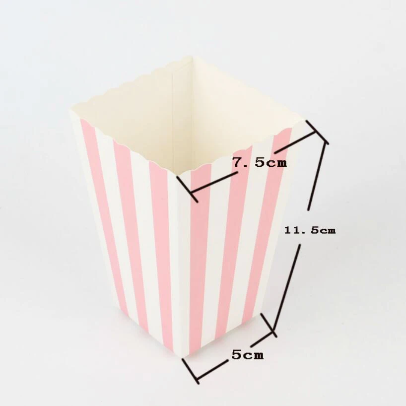 12 шт. жесткая бумажная коробка для попкорна золотого/серебряного цвета | Дом и сад