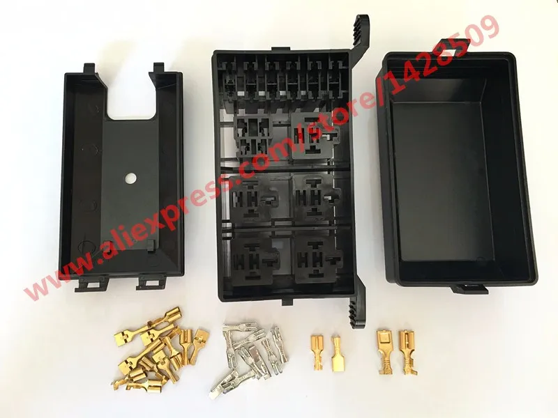 5 компл. Автомобильное реле коробка гнездо предохранитель держатель 6 Nacelle