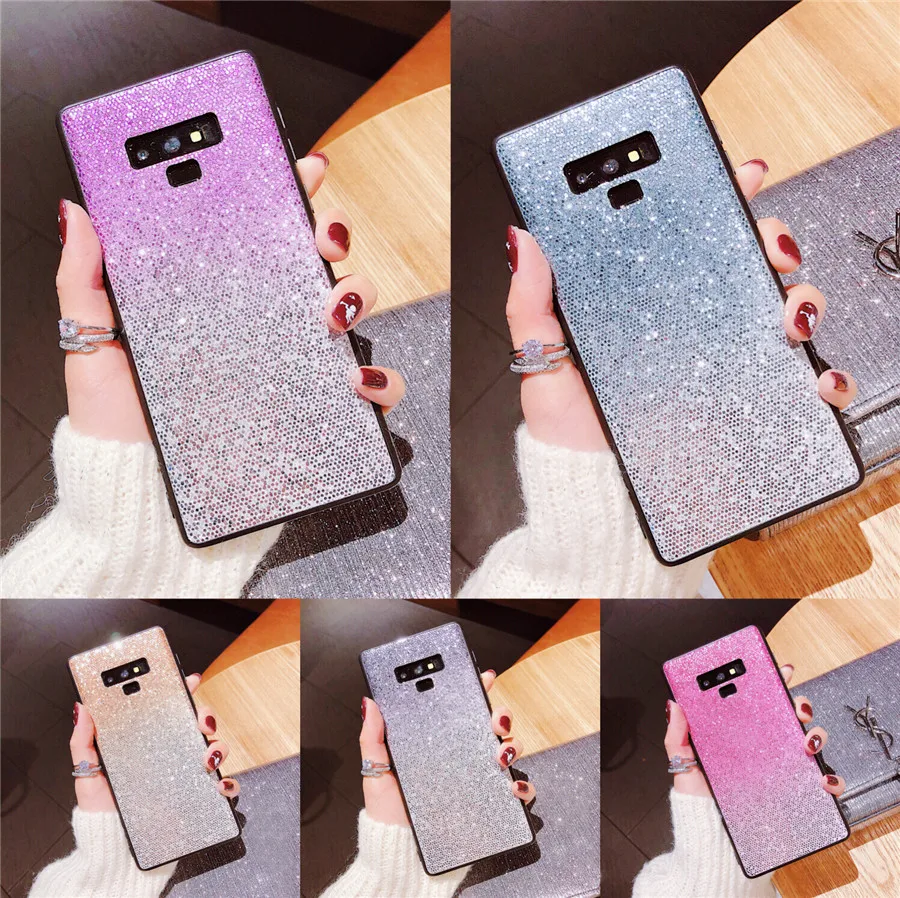 Градиентный блестящий чехол для Samsung Galaxy J3 J5 J7 2017 2016 A8 A6 Plus A7 2018 J2 prime S7 S8 S9 Note 8 9 PRO