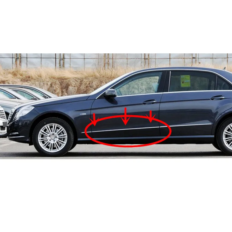 

Автомобильная передняя дверь, обшивка, яркая полоса W212 E220mer ced esb enzE300 E400 W221 W223 W224 226 227 обшивка кузова, ti-scratch полоса