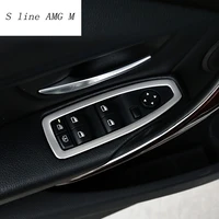 car styling door armrest panel decoration interior window glass lift buttons trim frame for bmw 1 series f20 auto accessories