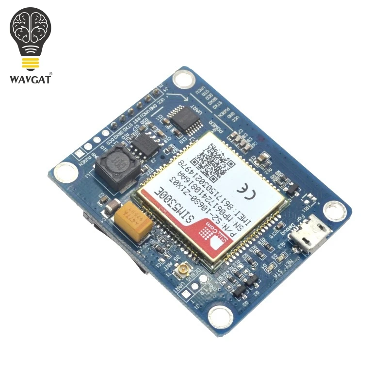 Модуль WAVGAT SIM5300E 3G макетная плата четырехдиапазонный GSM GPRS GPS SMS с антенной
