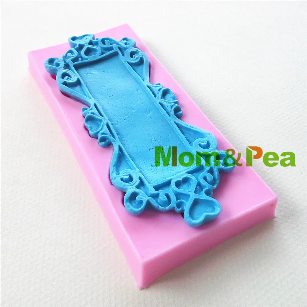 Силиконовая форма в форме сердца Мама и горох 0792