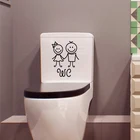 1 шт. Мультяшные детские настенные наклейки для ванной комнаты, украшение для туалета, водонепроницаемые настенные наклейки, наклейки для туалета, декоративные наклейки для украшения