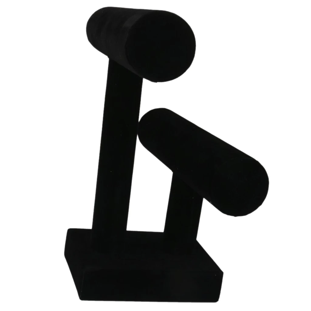 2-Ярусный держатель для браслета с Т-образной подставкой черный | Наручные часы