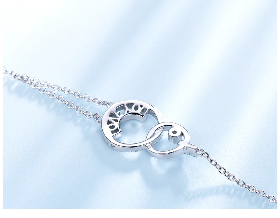 UMCHO 925 пробы серебряные браслеты Love Forever модные браслеты с буквами женский браслет для женщин классические украшения для помолвки