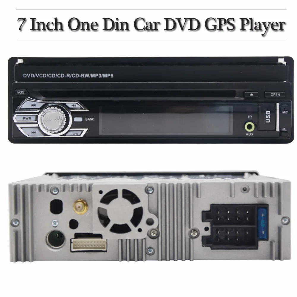 1 Din 7 &quotсъемный автомобильный аудио dvd-плеер gps Навигация стерео навигация