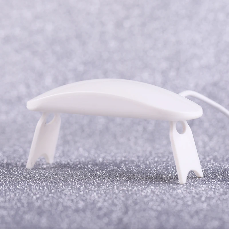 Белая УФ светодиодная лампа для сушки ногтей 6 Вт портативный кабель Micro USB
