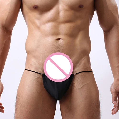 

Men's Sexy Low Waist Bulge Pouch G-String Backless Thongs Jockstrap Underwear