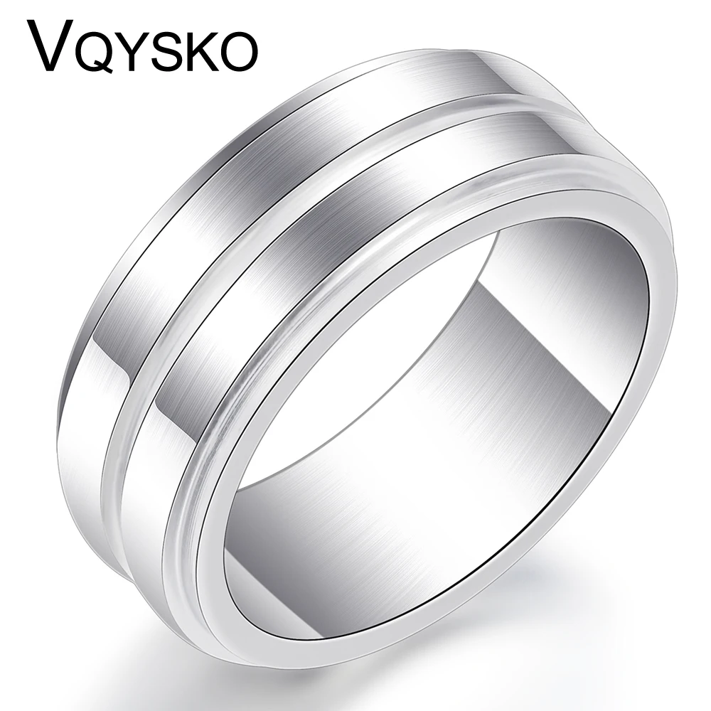 Мужское кольцо из титановой стали 8 мм|titanium steel ring|stainless ringring for |