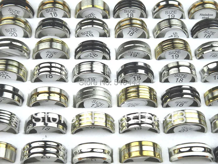 50 шт. цвет серебристый Золотой Нержавеющая сталь Мода Mix Стиль Для женщин мужские