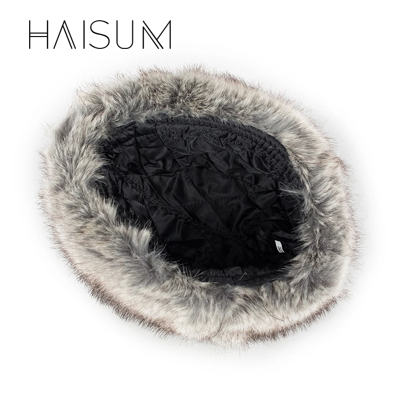 

2018 Promotion Hot Sale Faux Leather Men's Bomber Hats With Earlflap Russian Winter Fur Earmuffs Caps Grass 4 Colors CS112