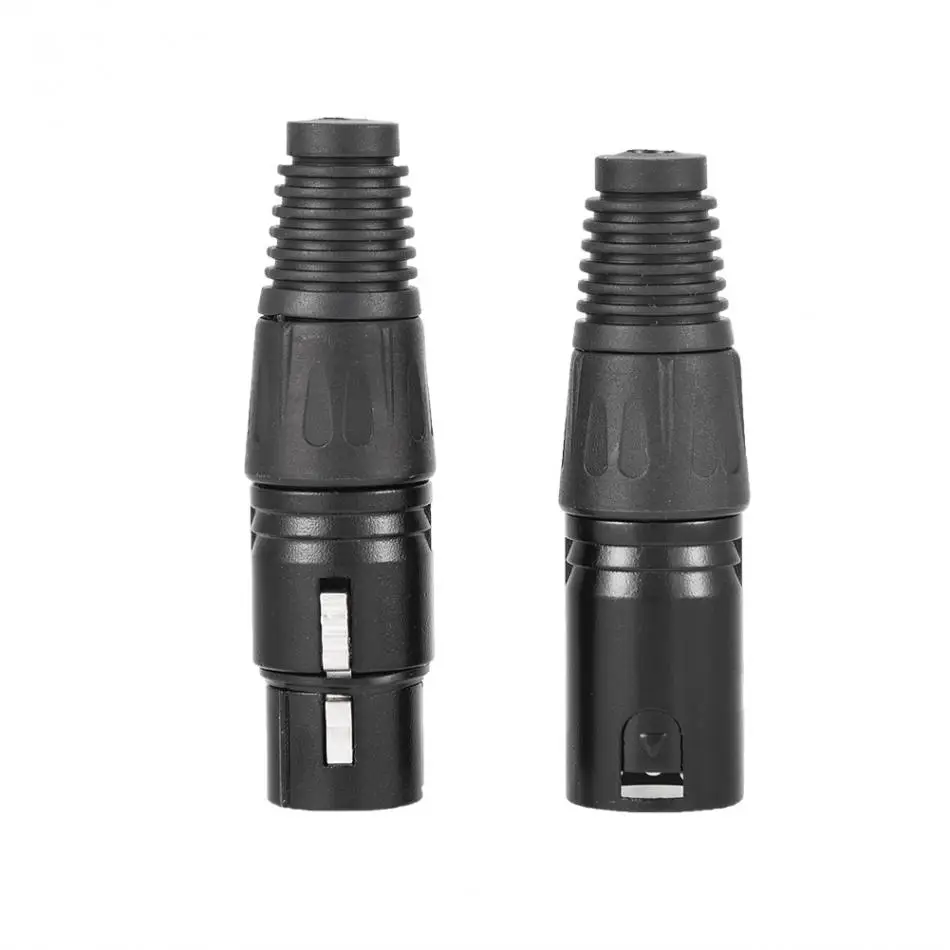 5 пар 3 XLR микрофон аудио разъем с разъемом «папа»+ муфтовый стыковочный переводник коннектор мужской Вилки
