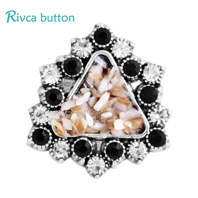 D03437 Rivca Snap Button Jewelry Crystal style 18mm Bracelets Men Colorful Rhinestone Charm For Women | Украшения и аксессуары