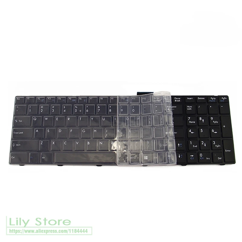 clear Ноутбук ПК планшеты 15,6 дюймов для Thunderobot St-Plus G150Mg G150S St Plus игровая Силиконовая Защитная крышка для клавиатуры - Цвет: clear