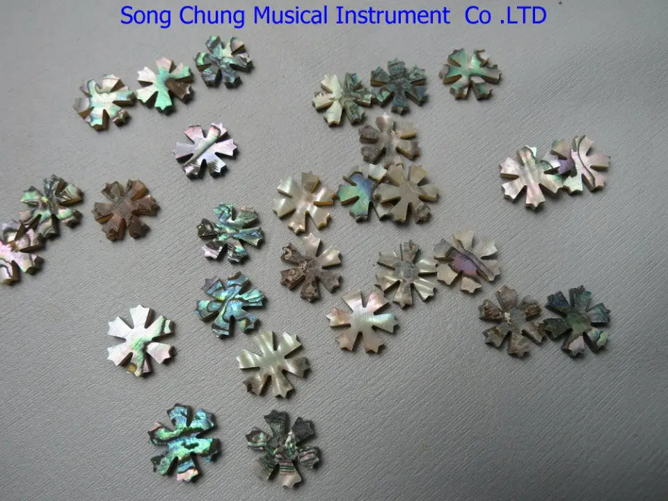 

30Pcs Inlay 0.53"x0.08"(13.5*2mm) Mother of pearl Shell blanks snowflake style