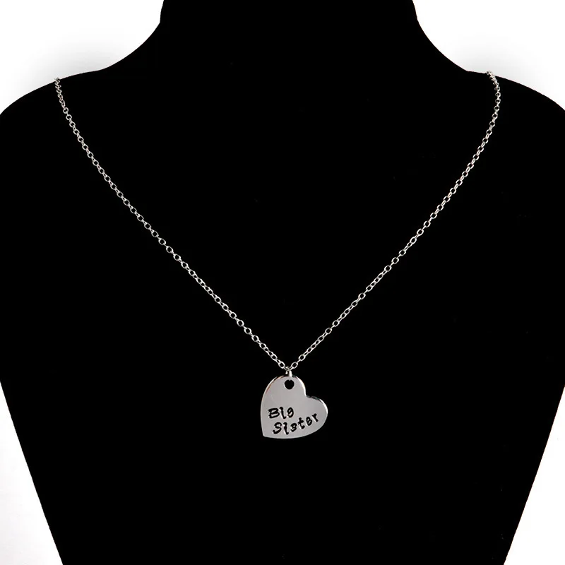 Ожерелье в форме сердца золотистое/серебристое 3 шт./компл.|crystal heart pendant|heart pendantlittle