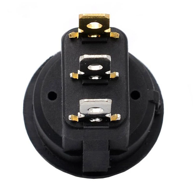 Автомобильный кнопочный переключатель VODOOL 12 В 3 булавки светодиодный SPST красный