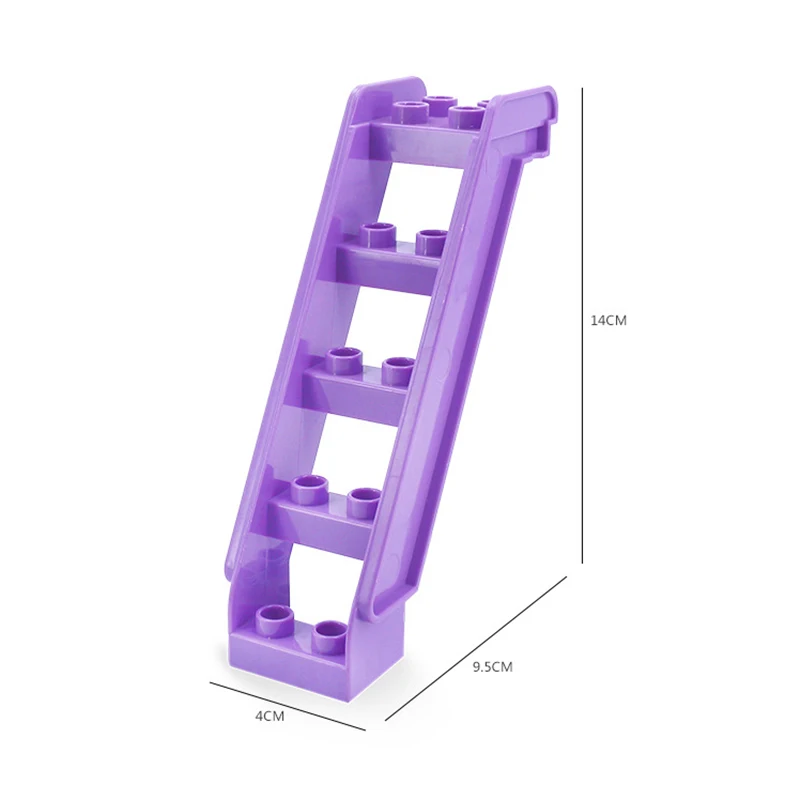 1Pcs Block -6 Большой размер DIY строительные блоки качели динозавры фигурки животных Аксессуары Совместимые семьи Duploingly кирпичная игрушка для детей Gfit - Цвет: 1Pcs Block -6