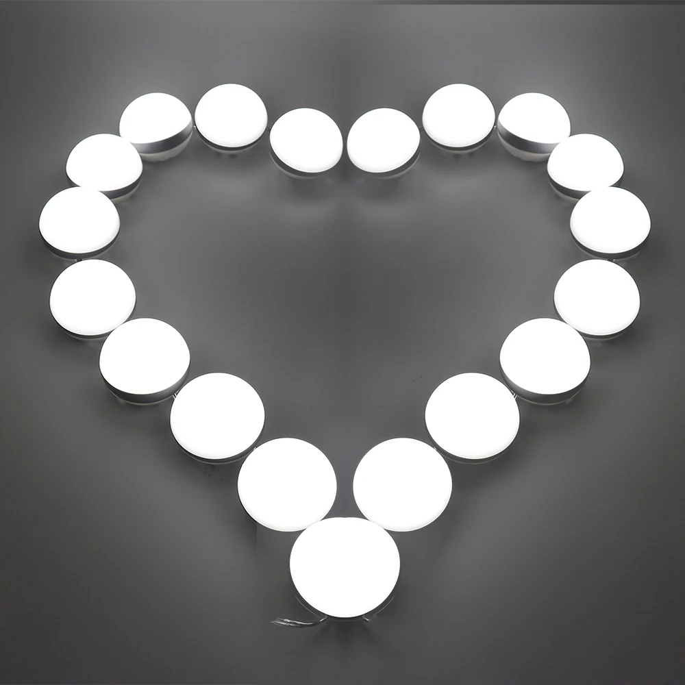 5 в USB 10 светодиодов Холодный Свет зеркальные фары комод лампа гирлянда