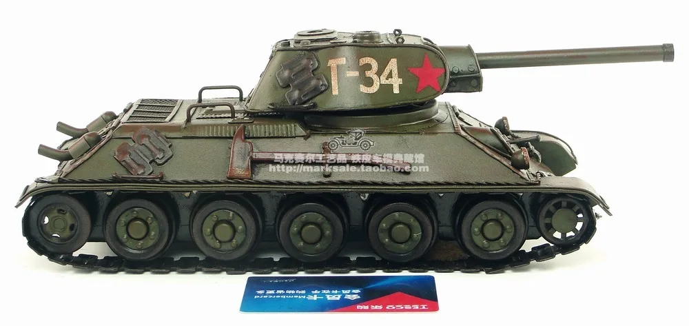 Популярные Классические мотор Стиль Ретро 1940 советского T-34 Танк модель