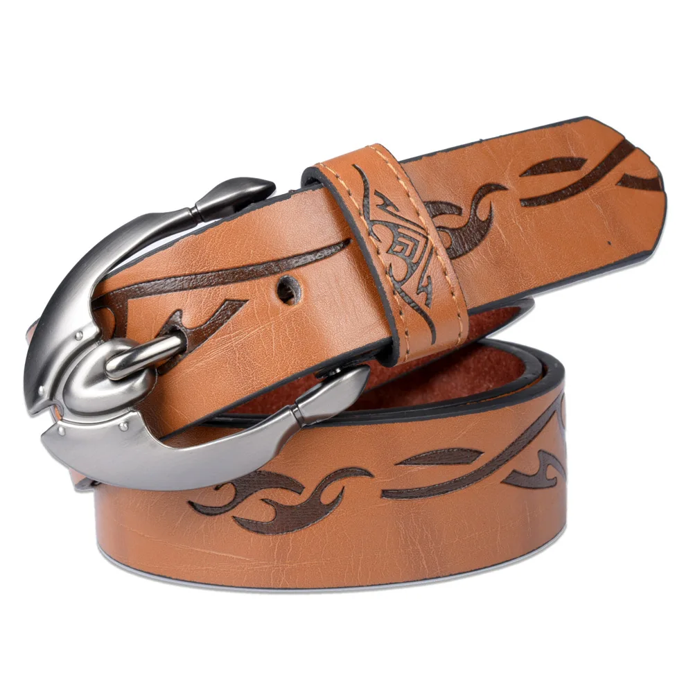 Модный винтажный ремень из искусственной кожи мужской Ceinture Homme ковбойский