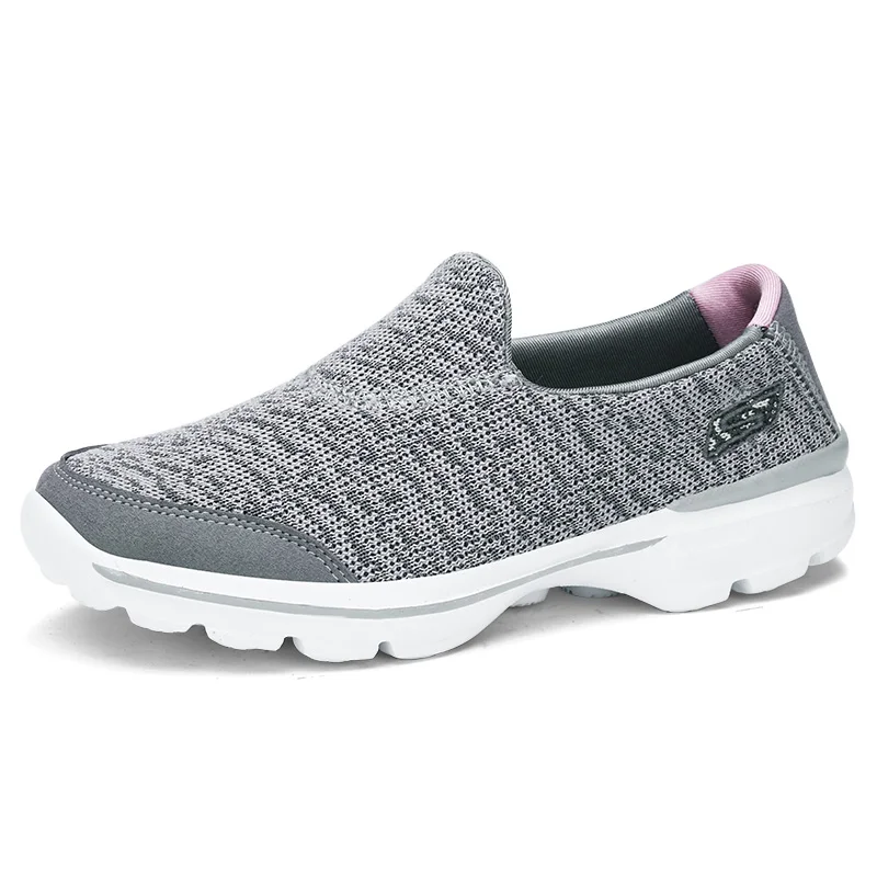 Женские сетчатые кроссовки легсветильник дышащие без шнуровки для занятий