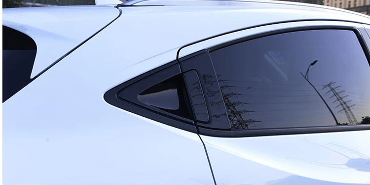 ABS Черная задняя дверная ручка Чаша Крышка отделка вкладыша стикер автомобильный Стайлинг для Honda HR-V HRV vezel C940