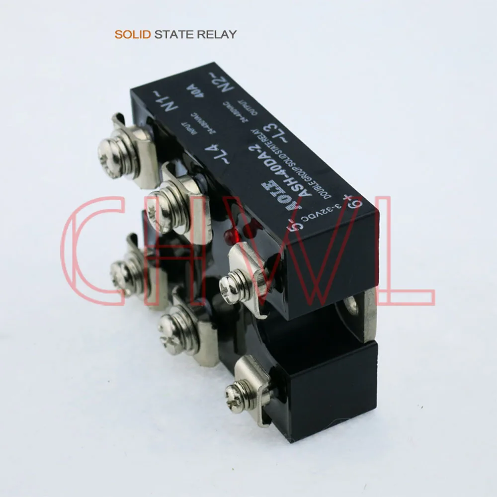 ASH-40DA-2 SSR DC-AC Двухфазное реле 40A двойная группа твердотельное реле
