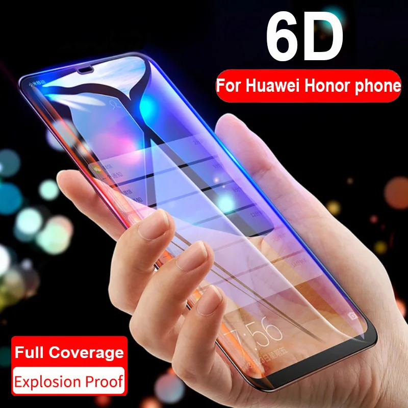 6D закаленное стекло пленка для huawei honor 20 Lite полная защита от клея телефонов honr 10 10i