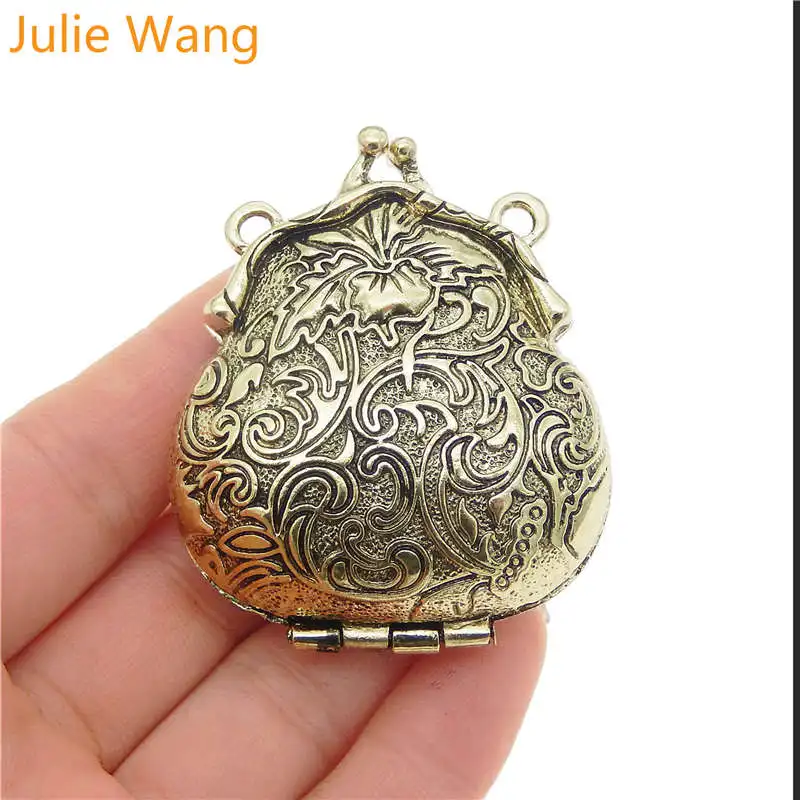 Antique Bronze Julie Wang 2 шт. античное серебро/бронза лягушка форма очарование медальона памяти Fit кулон эфирное масло ювелирные изделия с диффузором аксессуары - Окраска металла: Antique Bronze