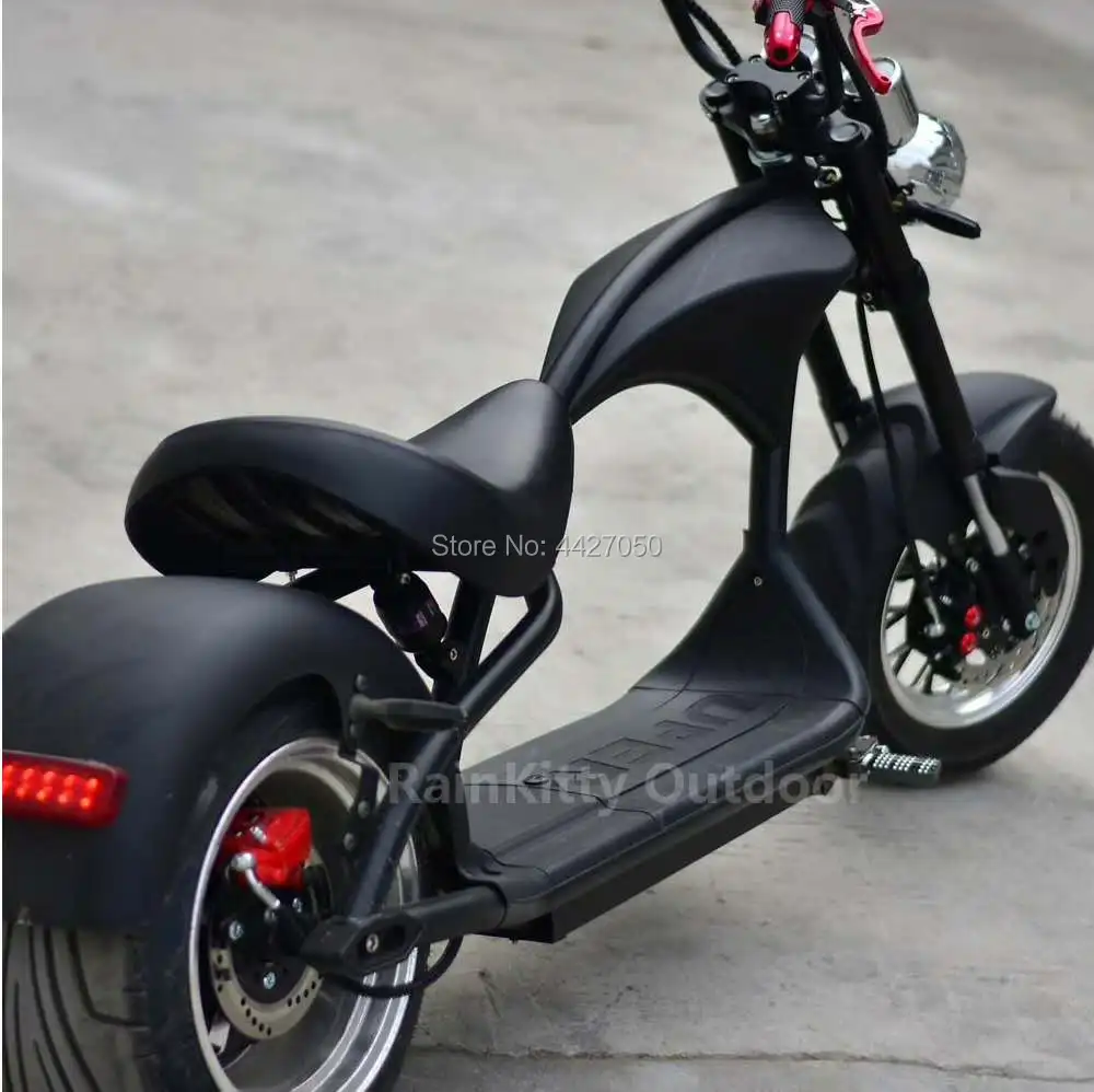 black Harley Электрический двухколесный мотоцикл автоматический велосипед личности скутер - Цвет: black