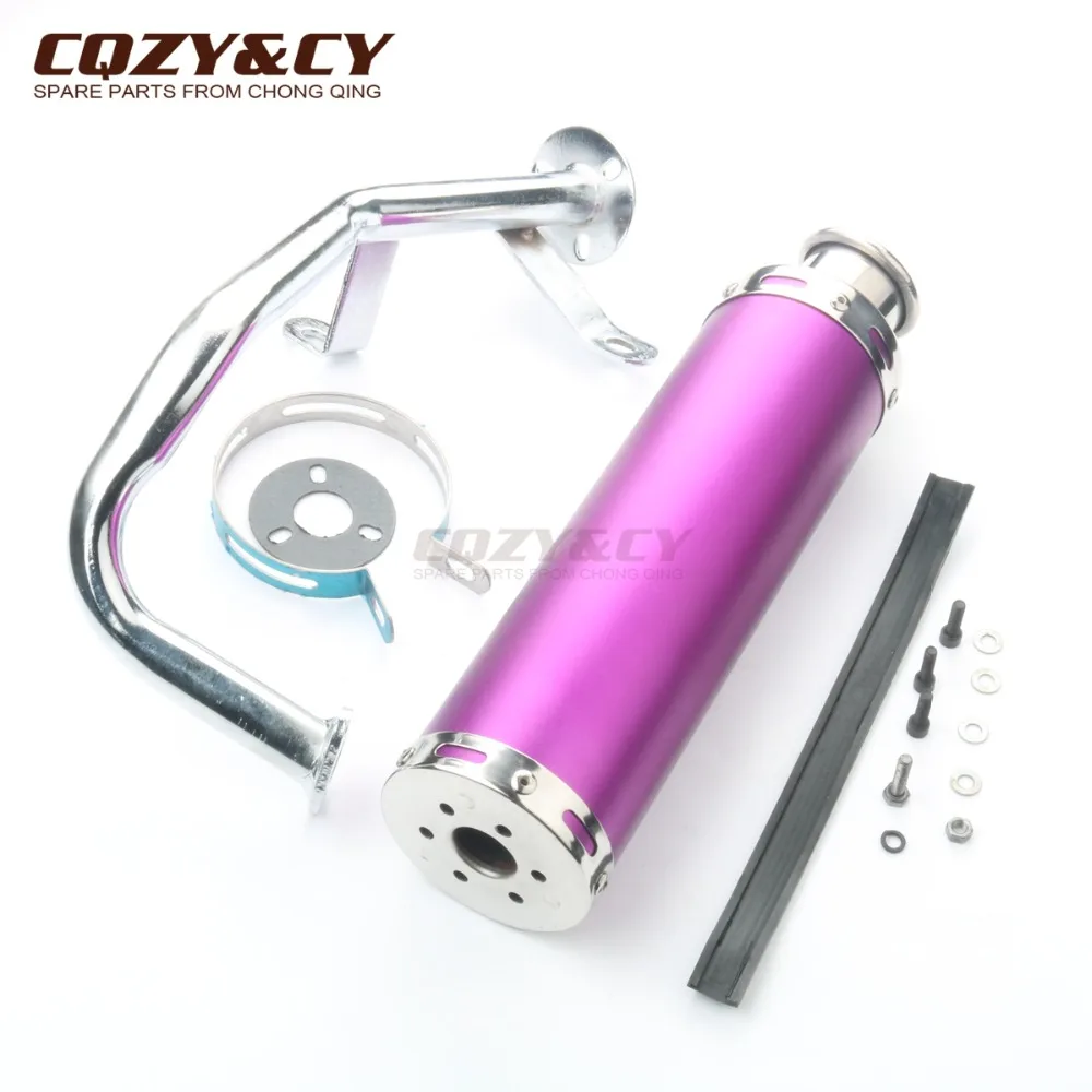 Высокопроизводительная выхлопная труба для скутера Qingqi REX QM50QT-6A 10A RS 400 450 460 GY6 50cc