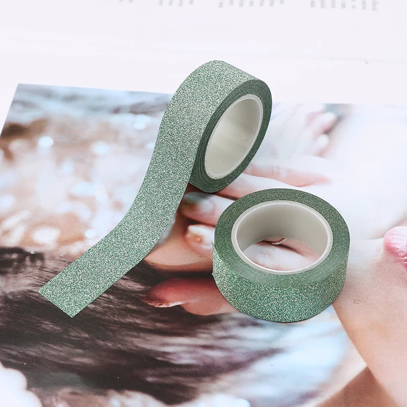 1 рулон DIY самоклеящаяся блестящая бумага Васи бумажная лента стикер Свадьба День