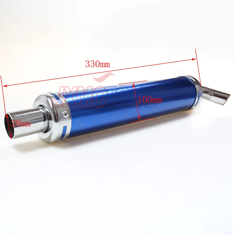 Синяя универсальная мотоциклетная гоночная выхлопная труба глушитель для