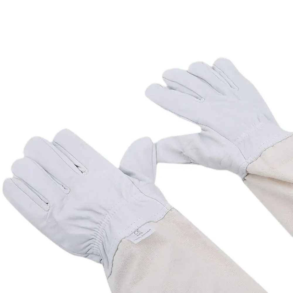 Бесплатная доставка пара защитных перчаток для пчеловодства из козьей кожи с