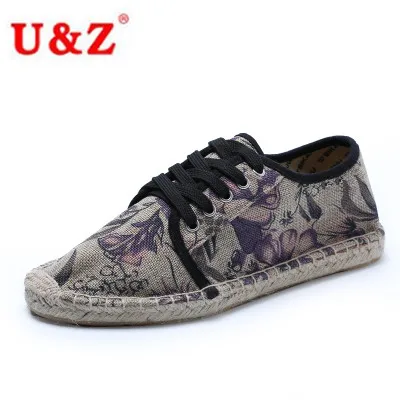 

Новинка; модные мужские парусиновые эспадрильи в цветочном стиле; повседневная обувь на шнуровке; Стильная мужская обувь для вождения на пл...