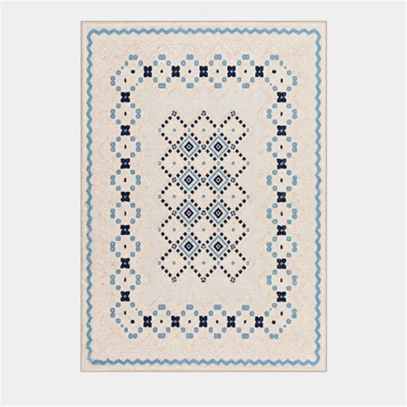 JQ-Carpets-44 Простые повседневные ковровые ковры в скандинавском стиле с алмазным узором для гостиной, Нескользящие и нескользящие коврики для спальни - Цвет: JQ-Carpets-44