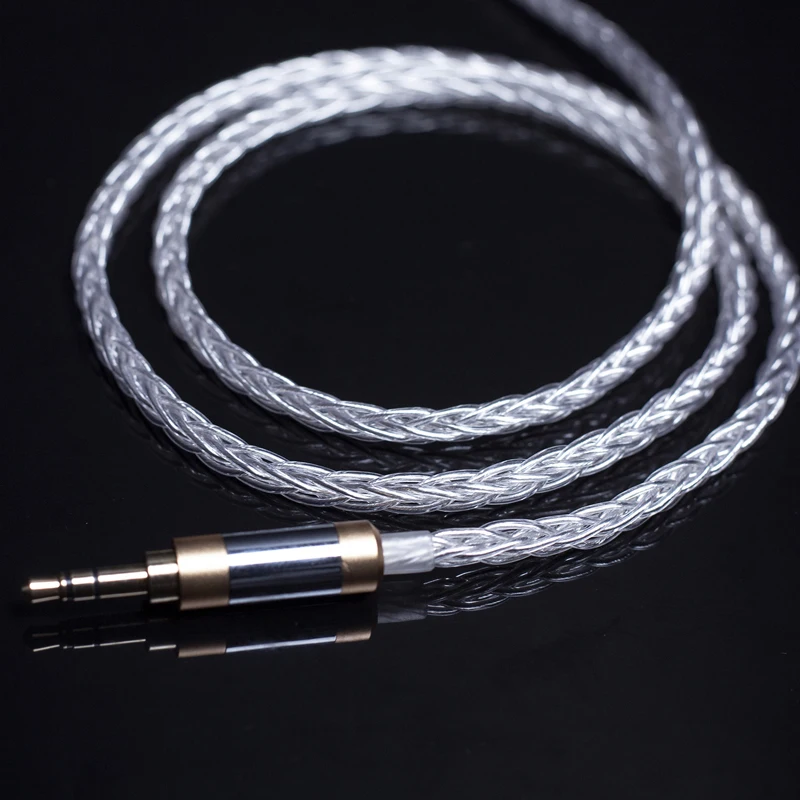 Кабель для наушников MMCX 8 нитей 7N Shure SE215 SE535 Weston TFZ 1964 W4r Um3x A2DC Ls50 IE80 Im50 Im70 0 75 мм TF10