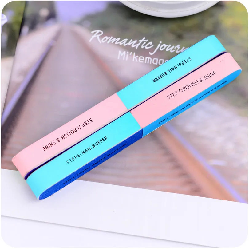 Круглый шестигранный Полировочный пилочка для ногтей полоски лака Полировка