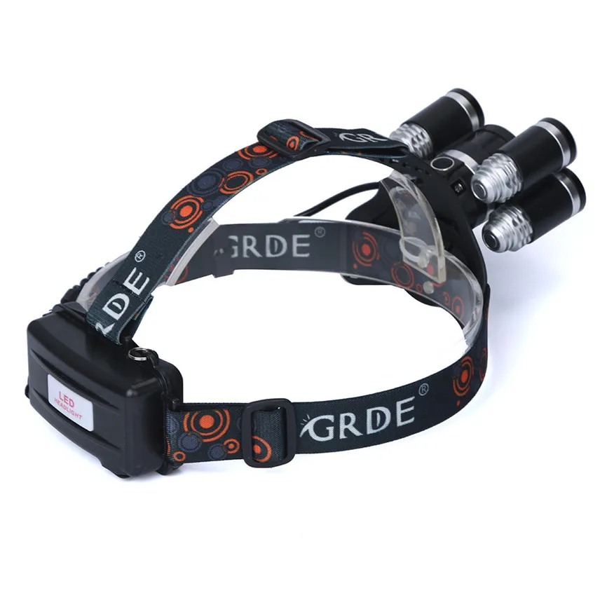 T6 светодиодный налобный фонарь 35000 лм 5X CREE XM L перезаряжаемый 18650 85*35*47 мм Oct