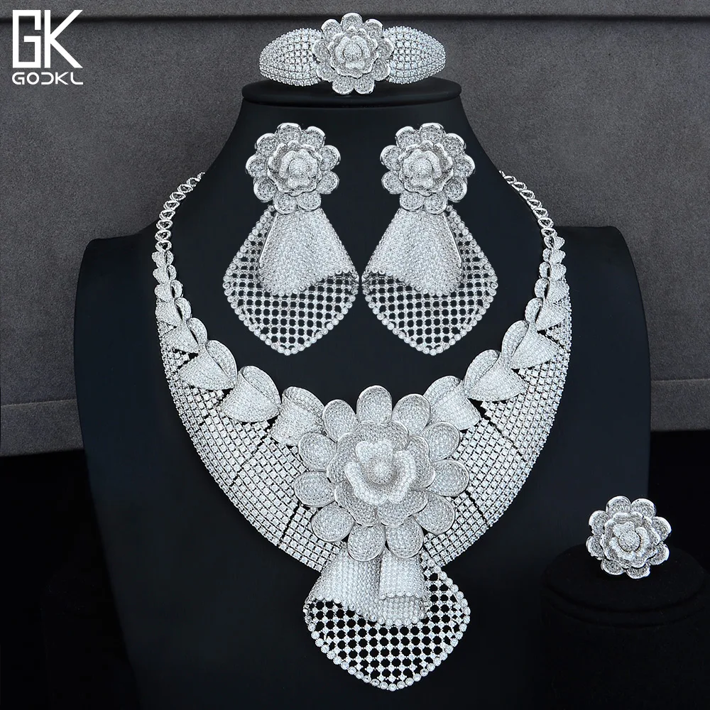 Женский комплект ювелирных украшений GODKI набор из 4 предметов в африканском стиле