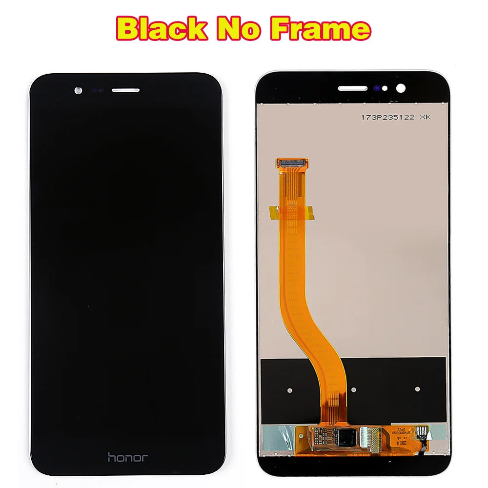 Black Without Frame Huawei Honor 8 Pro ЖК-дисплей huawei V9 DUK-L09 DUK-AL20 сенсорный экран 5,7 дюймов дигитайзер сборка рамка бесплатные инструменты стеклянная пленка - Цвет: Black Without Frame