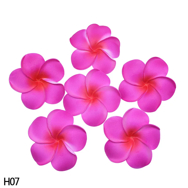 H07 10 шт. 5/6/7/8/9 см Плюмерия мыло ФРАНЖИПАНИ цветок искусственного шелка поддельное Яйцо цветок для Свадебная вечеринка дома украшения для самодельного изготовления - Цвет: H07