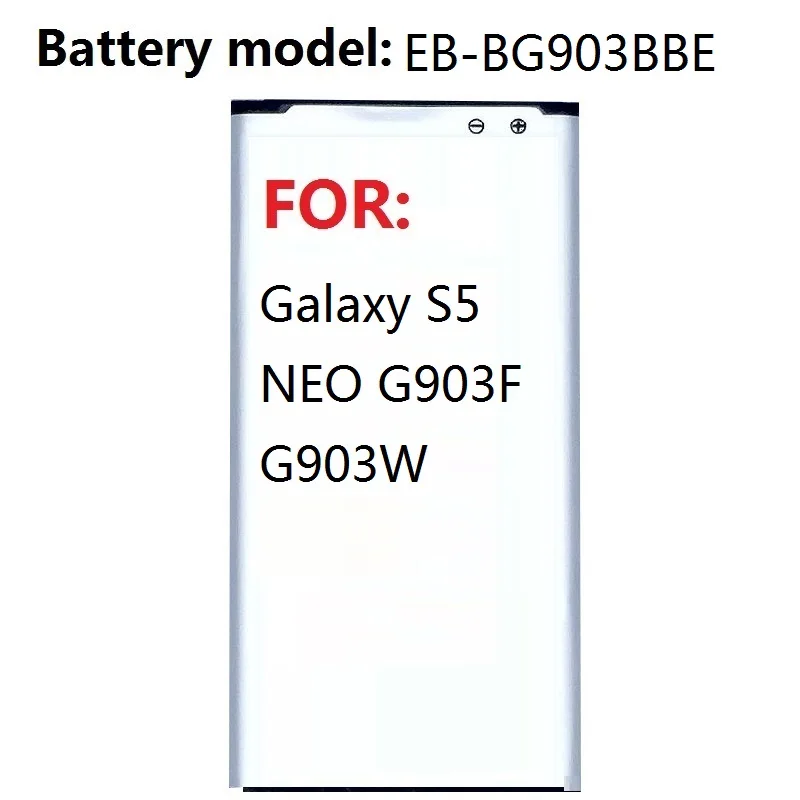 Сменный аккумулятор EB BG903BBE для Samsung Galaxy S5 NEO G903F G903W Аутентичные телефон батареи 2800