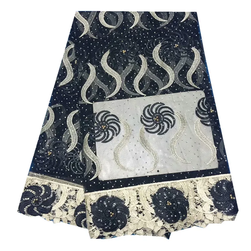 Новинка 2018 г. Высокое качество Африканский тюль кружевной ткани для вечернее