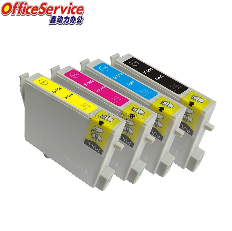 

10PK Compatible Ink Cartridge T0551 T0552 T0553 T0554 for EPSON, for RX420 RX425 RX520 R240 R245 PRINTERS